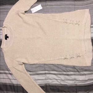 Beautiful cream metallic sweater